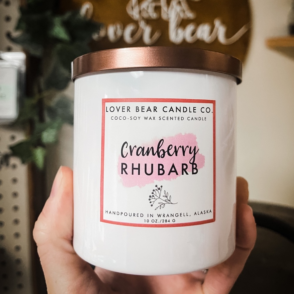 Cranberry Rhubarb scented candle
